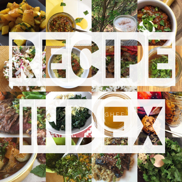 recipe index