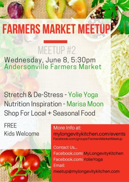 Farmers Market Meetup Chicago with Yolie Yoga and My Longevity Kitchen