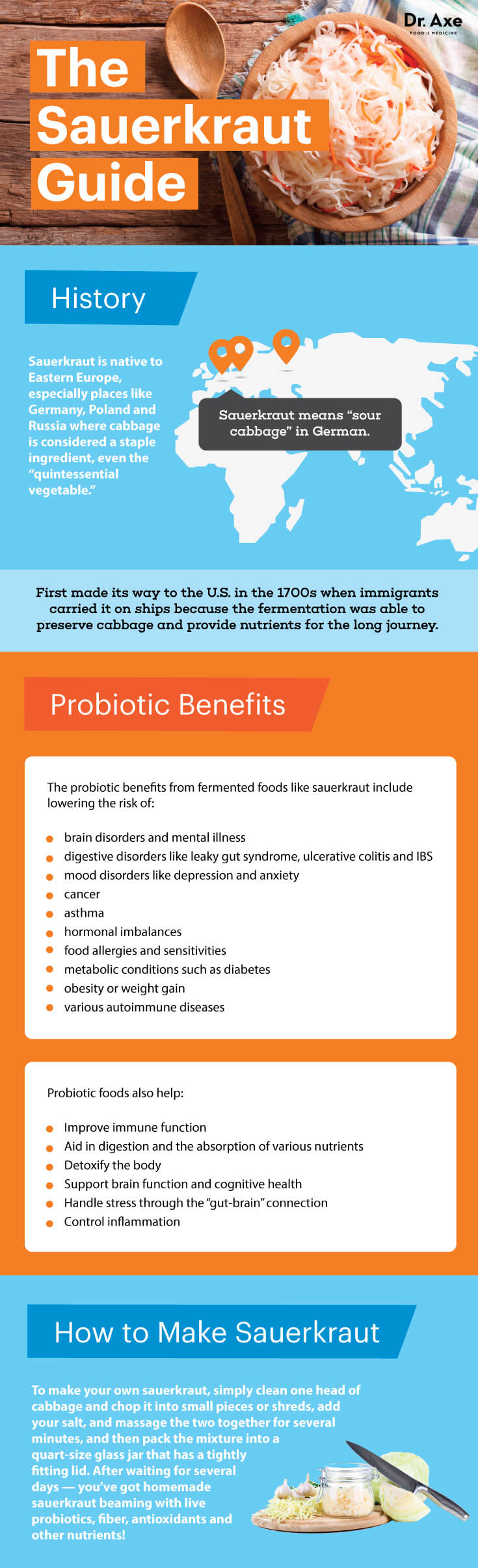 Benefits of Probiotics and Sauerkraut by Dr Josh Axe