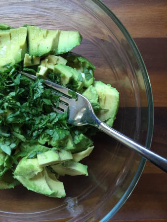 making guacamole by My Longevity Kitchen