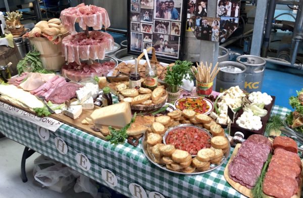 Italian Antipasti table by My Longevity Kitchen, Elena's Cucina, and Orlando Imports